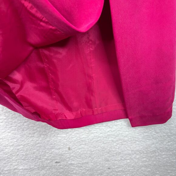 Vintage Talbots Petites Pink Midi Dress Sz 8P Embroidered Waist Elegant - Picture 5 of 13